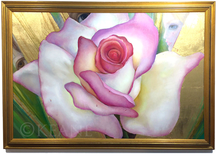 eyes behind the rose